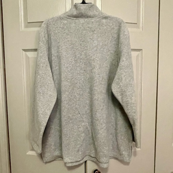 Just My Size Grey Fall Embroidered Fleece Pullover - Picture 7 of 7